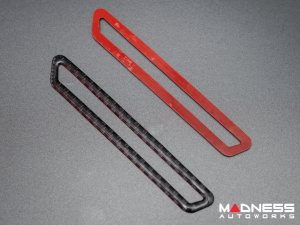 Alfa Romeo Giulia Front Pillar Air Vent Cover Trim Kit - Carbon Fiber - Flexible / Self Adhesive 